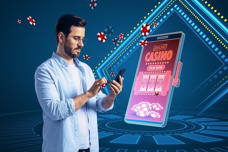 Ilustrasi keamanan akun digital dengan autentikasi ganda pada perangkat mobile